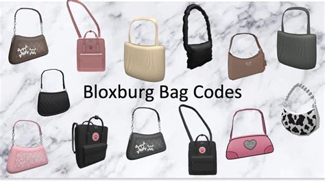 bloxburg bag codes|bag decal ids bloxburg codes.